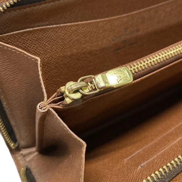 Auth LOUIS VUITTON Porte Monnaie Zip M61727 Monogram - TH0053 Long Wallet - Picture 12 of 14